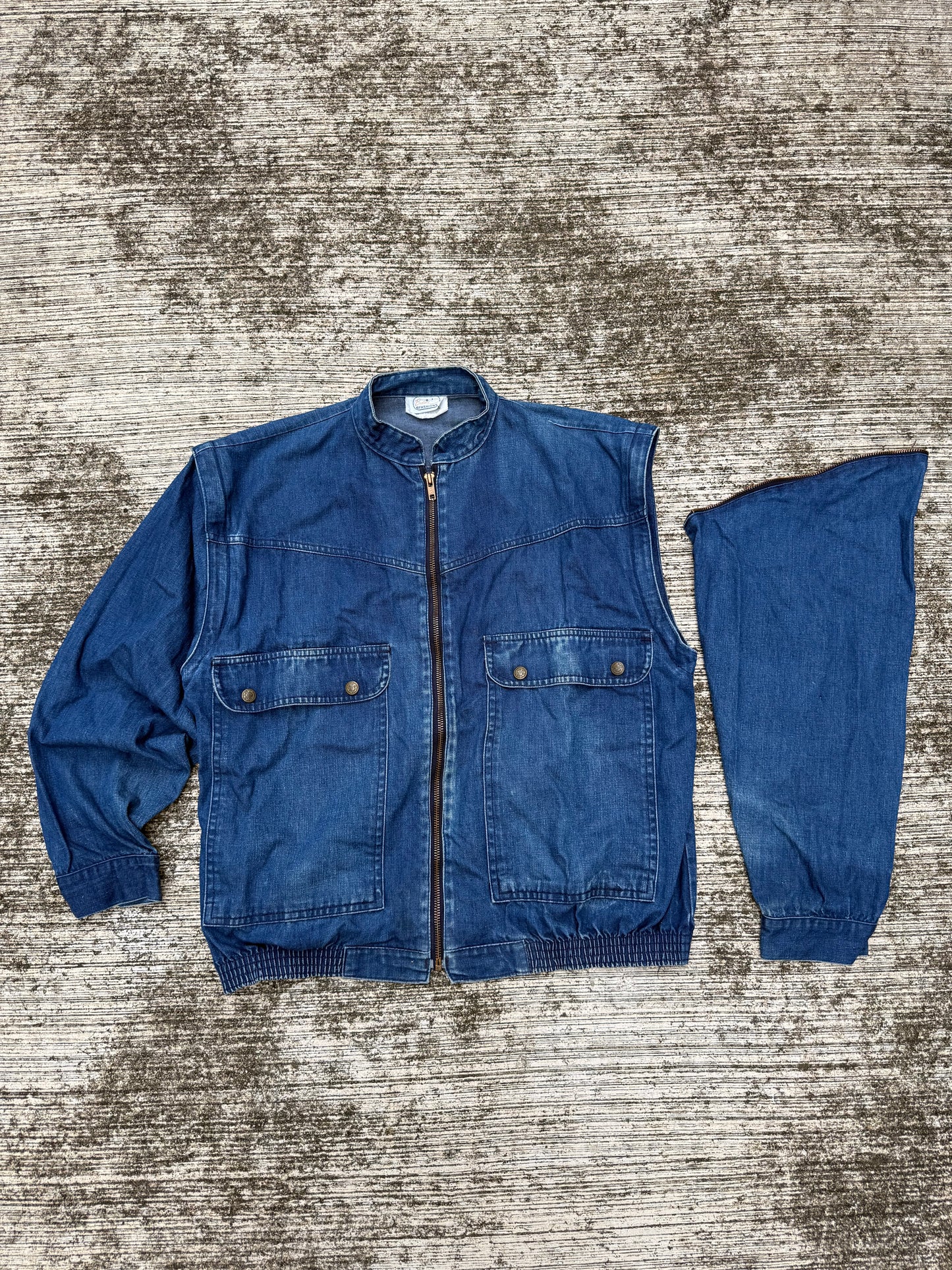 Vintage Beeline Fashions Convertible Denim Jacket