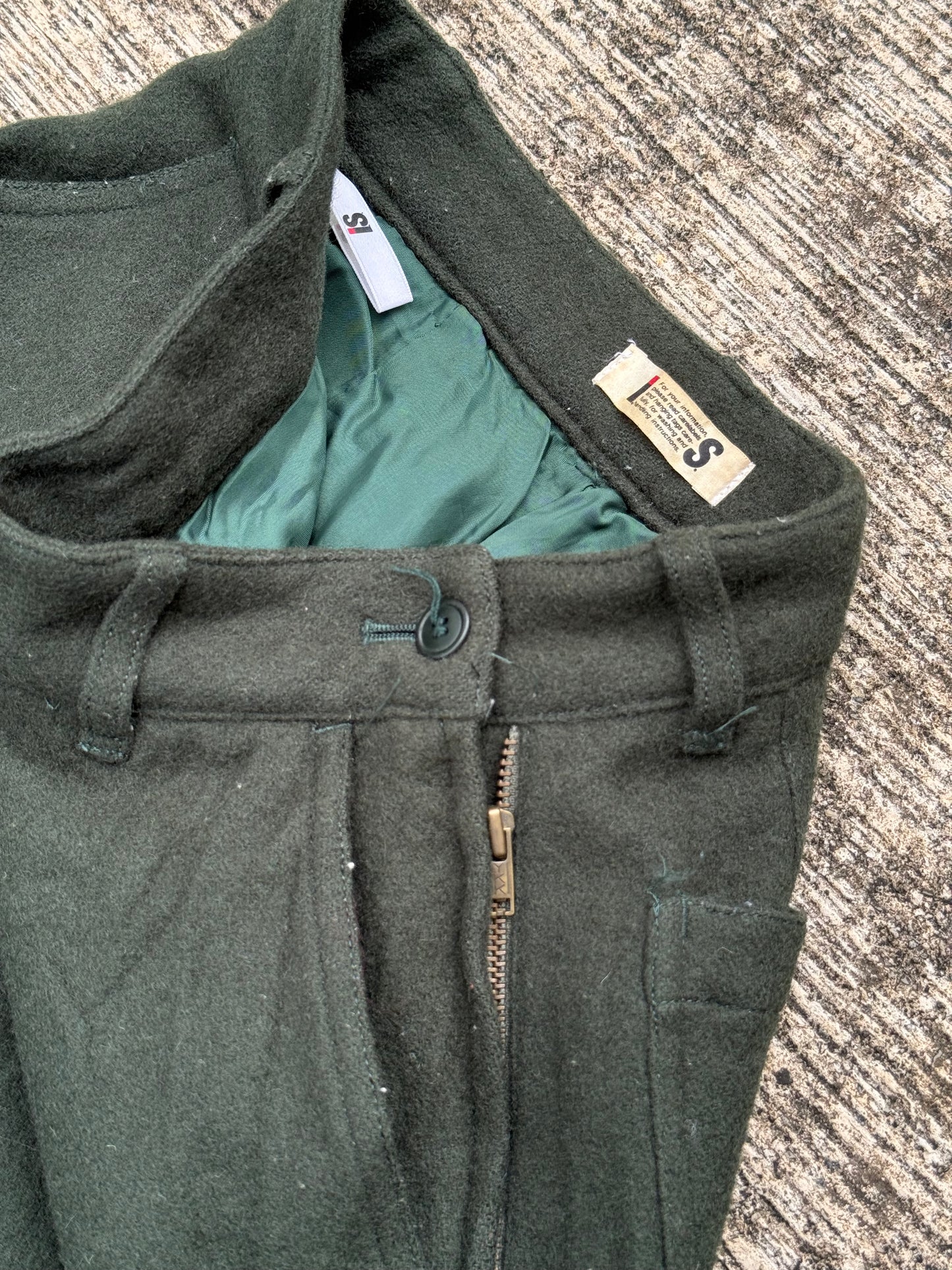 Issey Miyake “Wool Flannel Utility” Trousers Made in Japan A/W 1989–1990