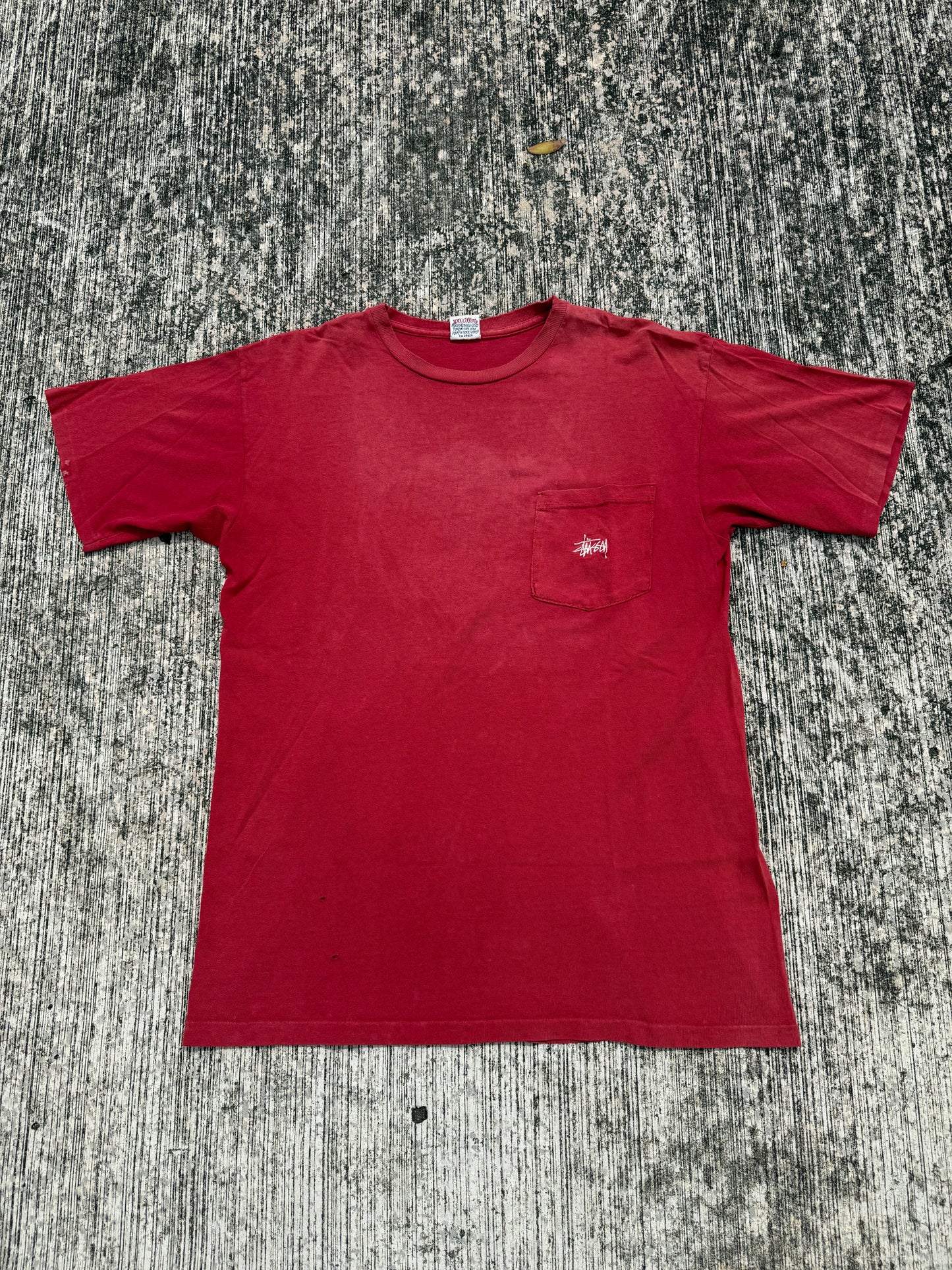 Vintage Stussy Pocket Tee Made In Usa