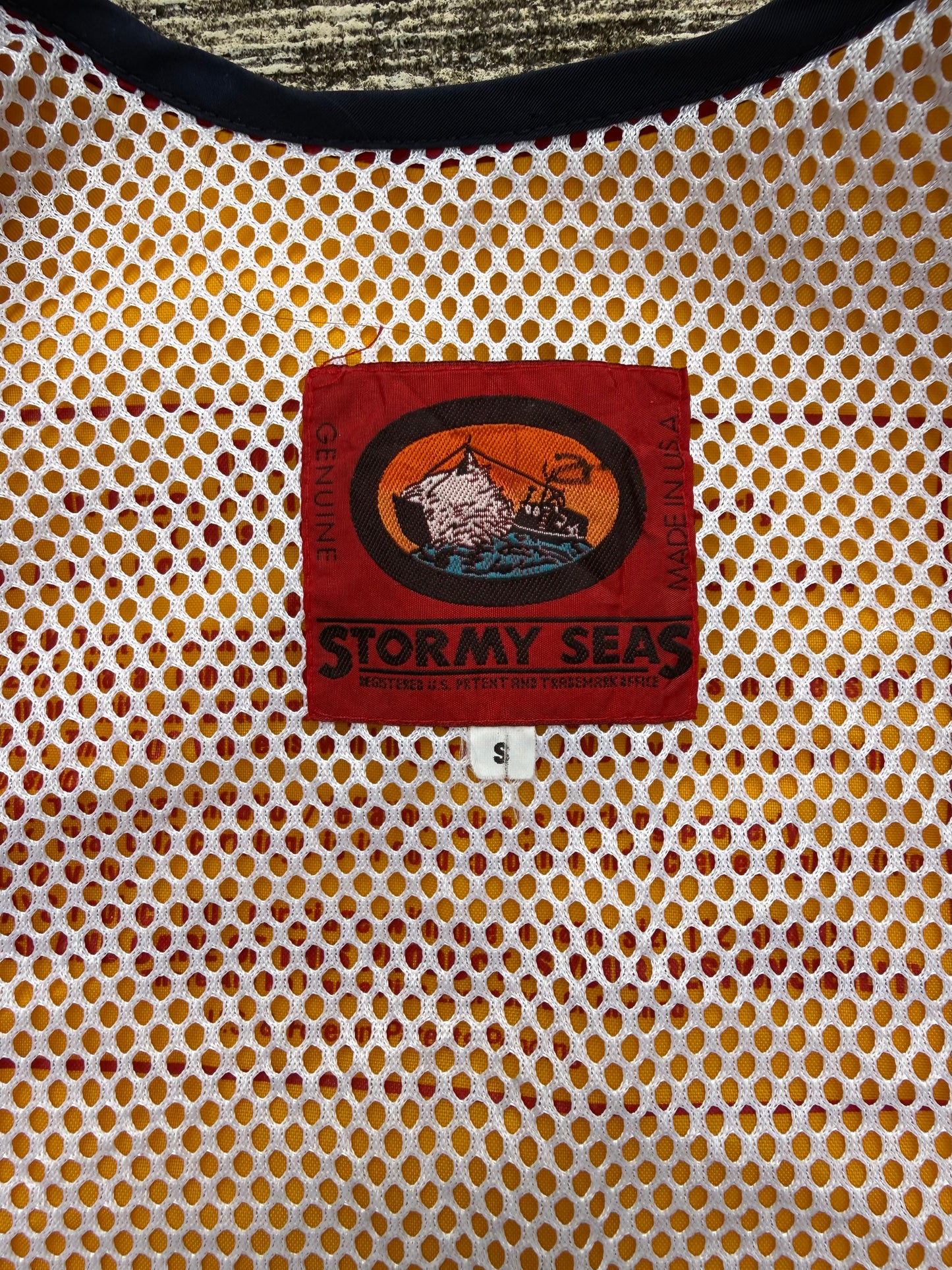Vintage Stormy Seas Inflatable Fishing Vest
