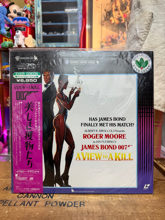 Vintage A View To A Kill LaserDisc Japan Pressing LD 007 James Bond Roger Moore