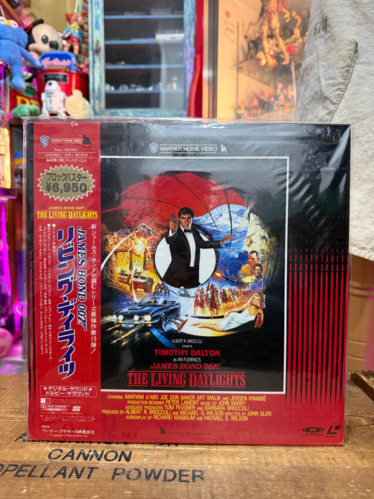 Vintage The Living Daylights LaserDisc Japan Pressing LD 007 James Bond Timothy Dalton