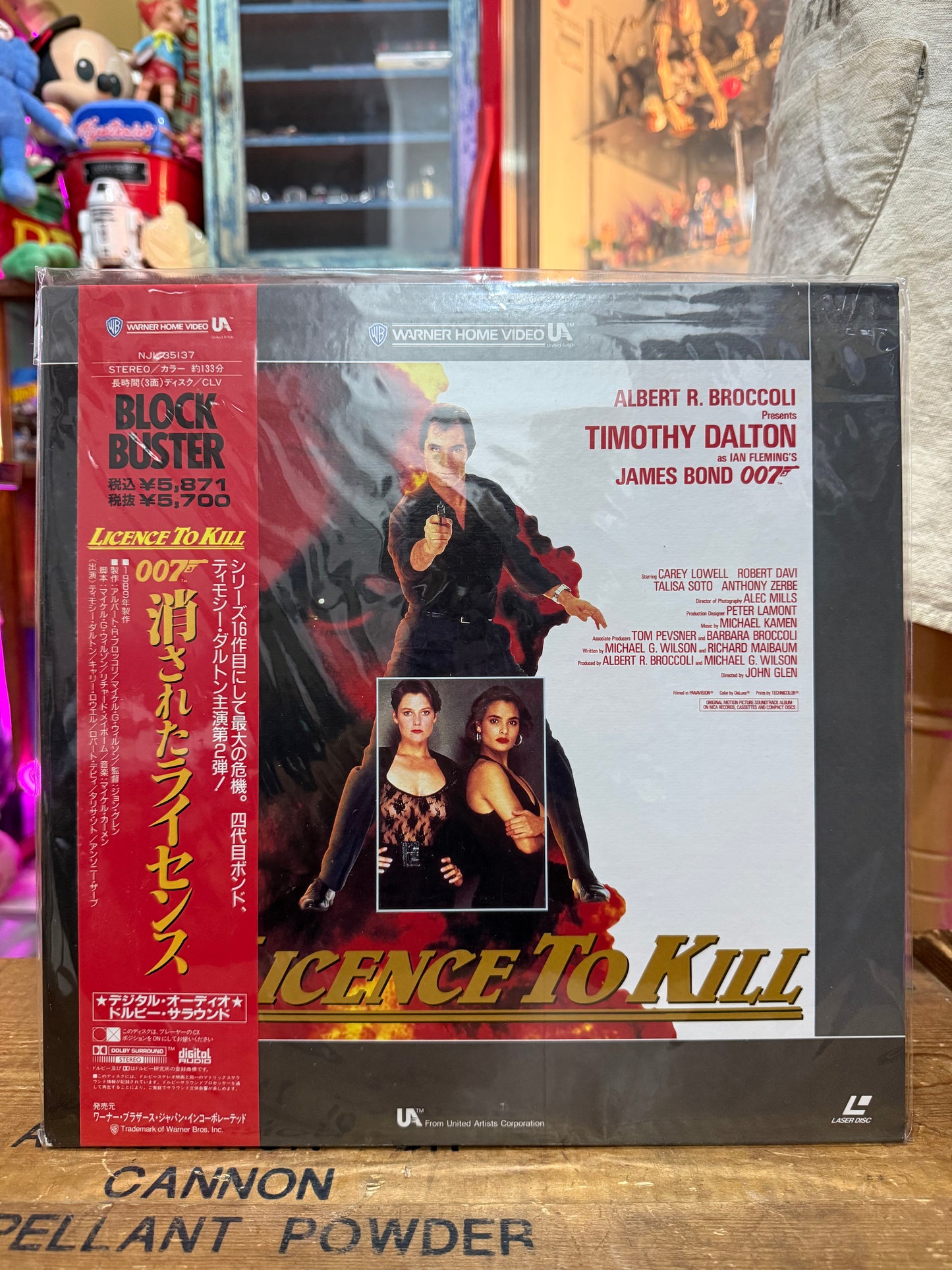 Vintage Licence To Kill LaserDisc Japan Pressing LD 007 James Bond Timothy Dalton