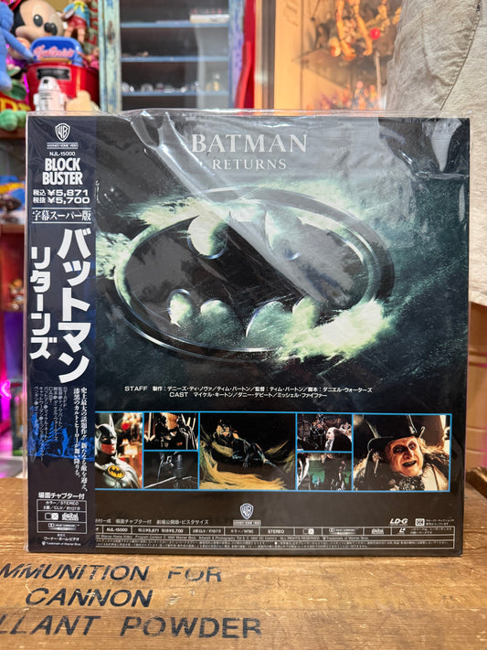 Vintage Batman Returns LaserDisc Japan Pressing LD Michael Keaton Danny DeVito
