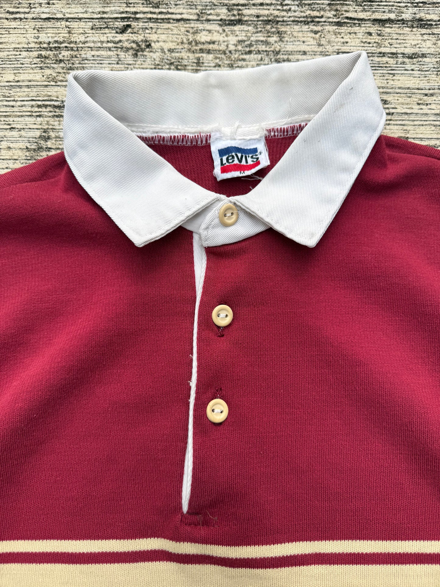 Vintage 1980s-90s Levi’s Rugby Shirt Two-Tone Stripe