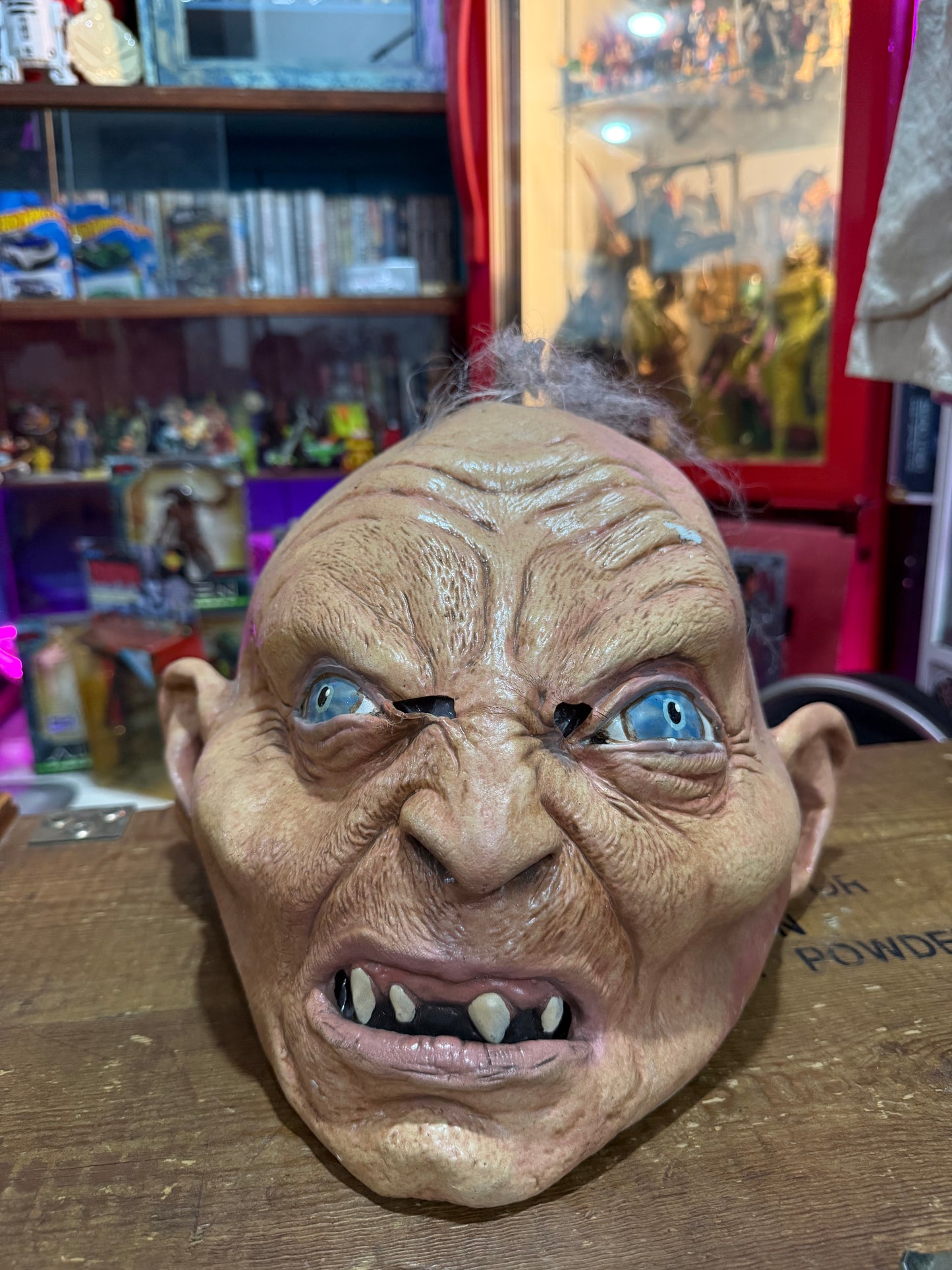 Vintage 2002 Mask Illusions Latex Gollum Smeagol Creature Mask LOTR