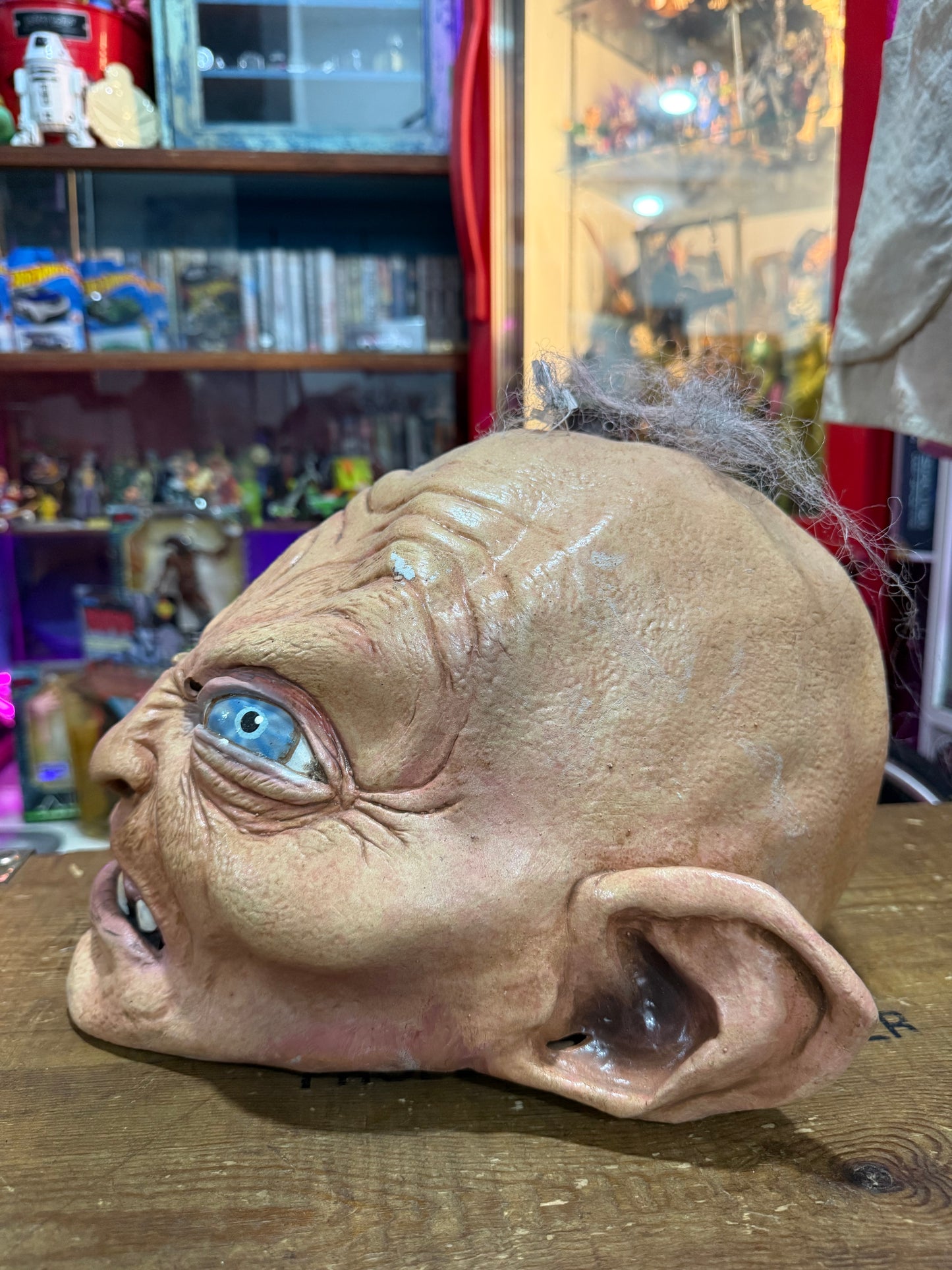 Vintage 2002 Mask Illusions Latex Gollum Smeagol Creature Mask LOTR