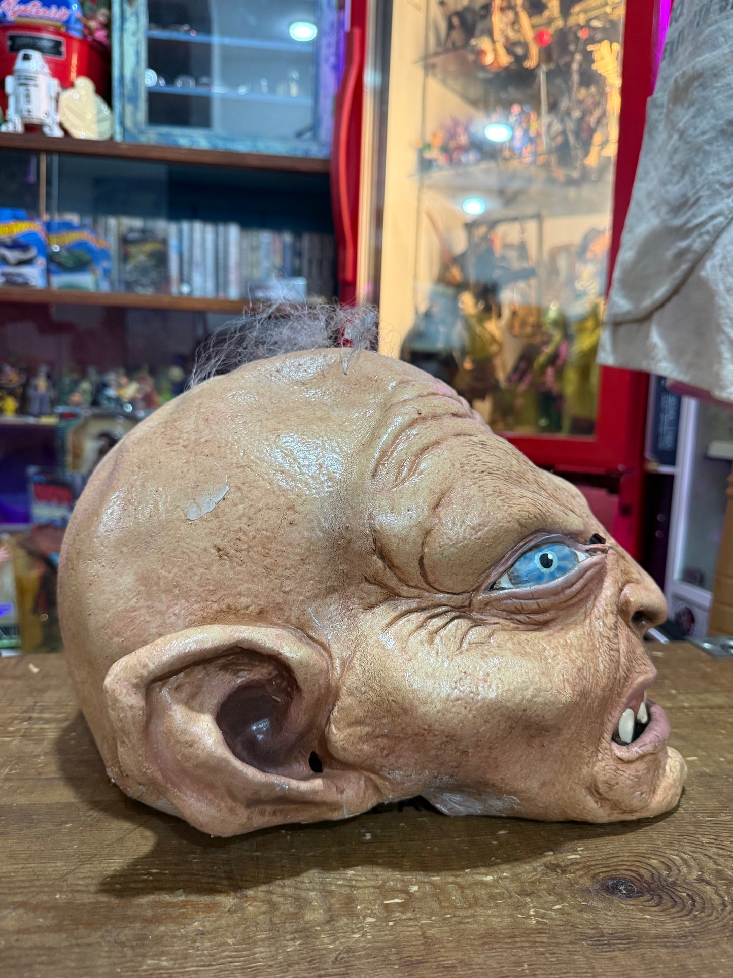 Vintage 2002 Mask Illusions Latex Gollum Smeagol Creature Mask LOTR