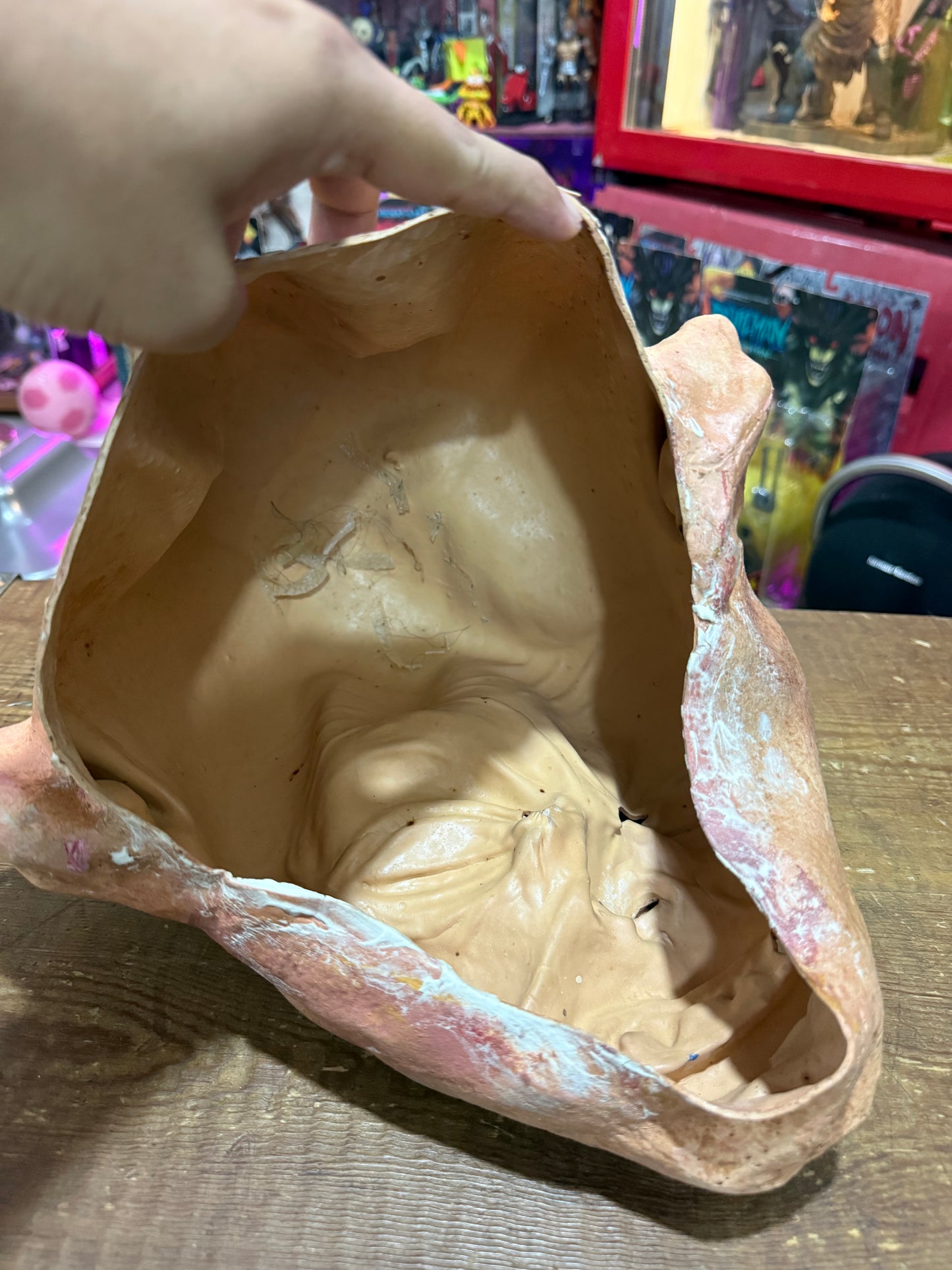 Vintage 2002 Mask Illusions Latex Gollum Smeagol Creature Mask LOTR