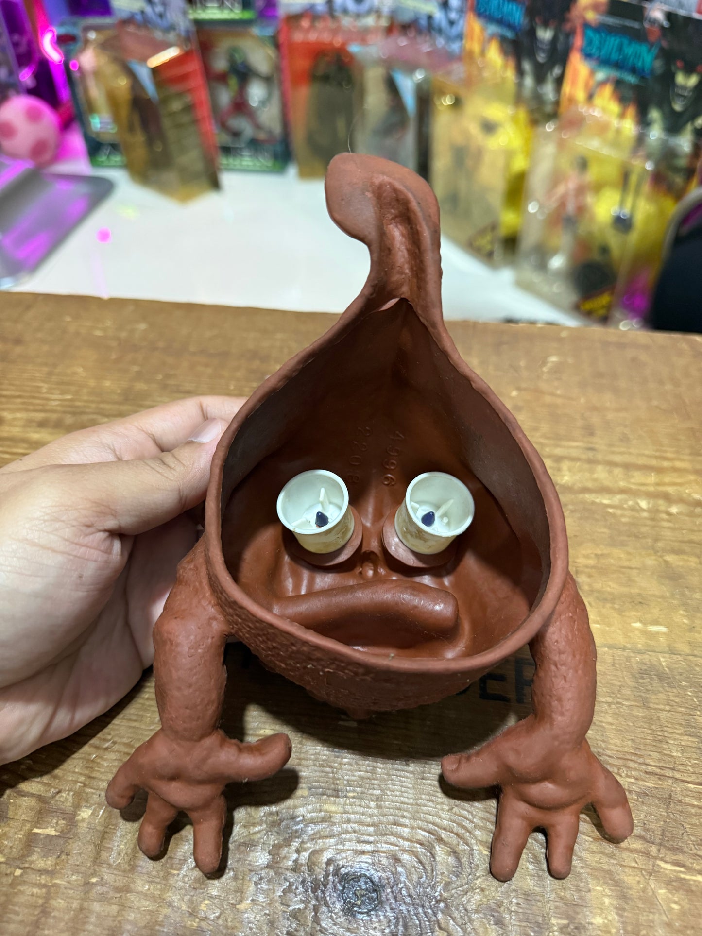 Vintage 1987 Boglins Squeel Rubber Hand Puppet Seven Towns Ltd Original 80s Toy