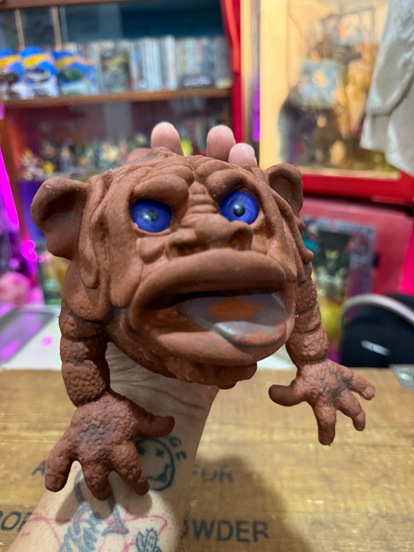 Vintage 1987 Boglins Squeel Rubber Hand Puppet Seven Towns Ltd Original 80s Toy