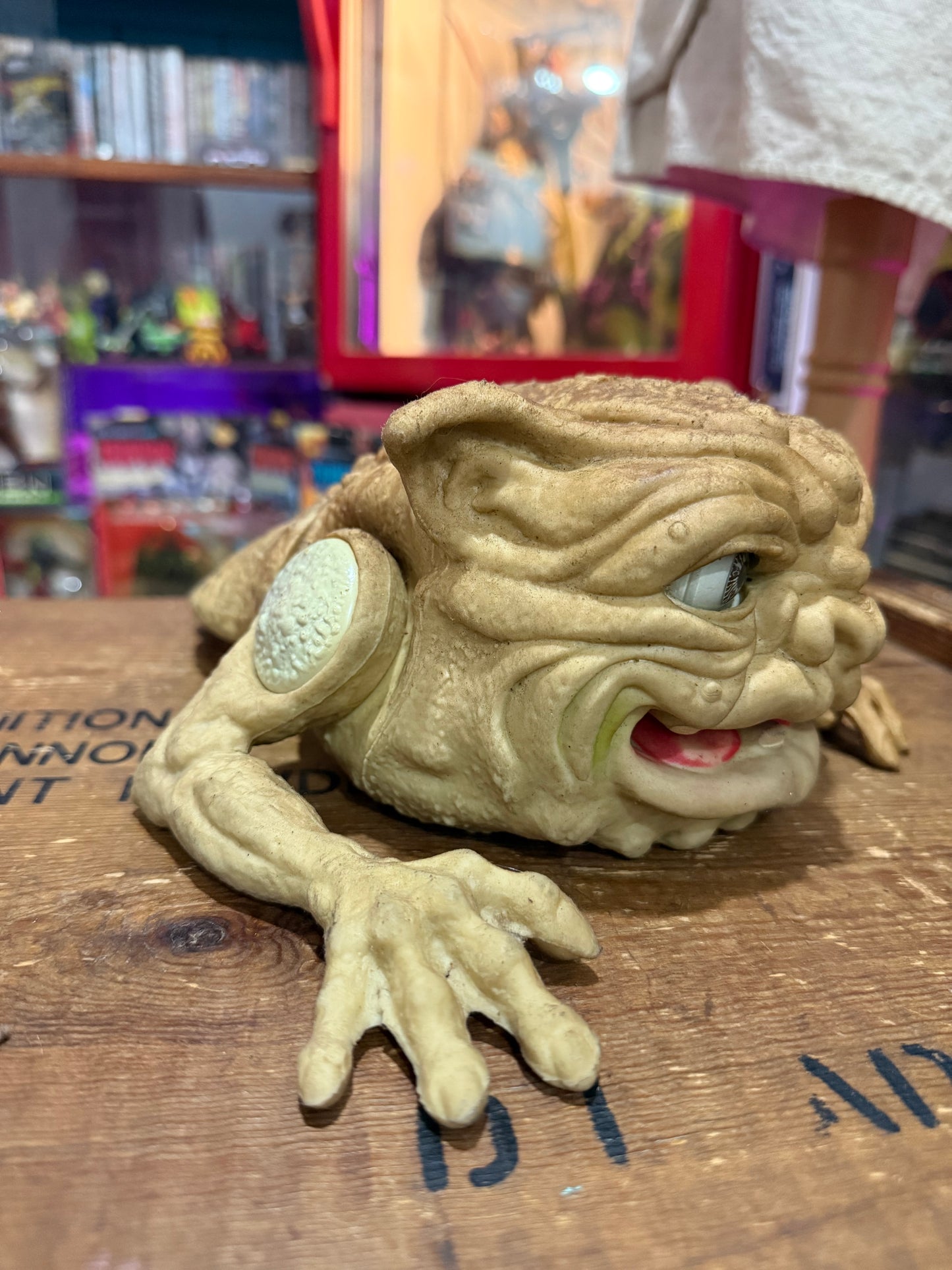 Vintage 1987 Boglins Drool Rubber Hand Puppet Seven Towns Ltd Original 80s Toy