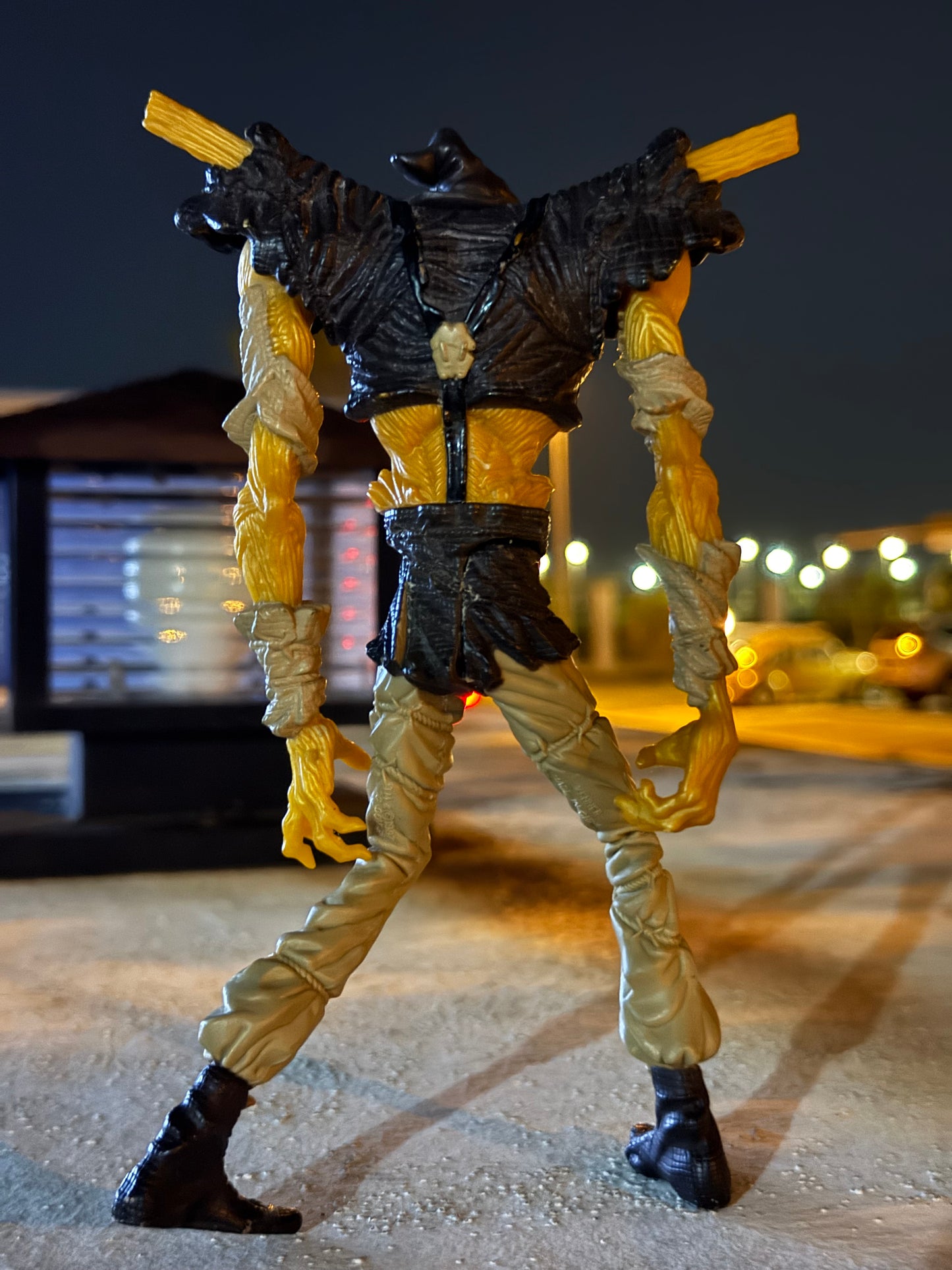 Vintage 1997 DC Comics Twister Strike Scarecrow Figure Kenner Batman Villain