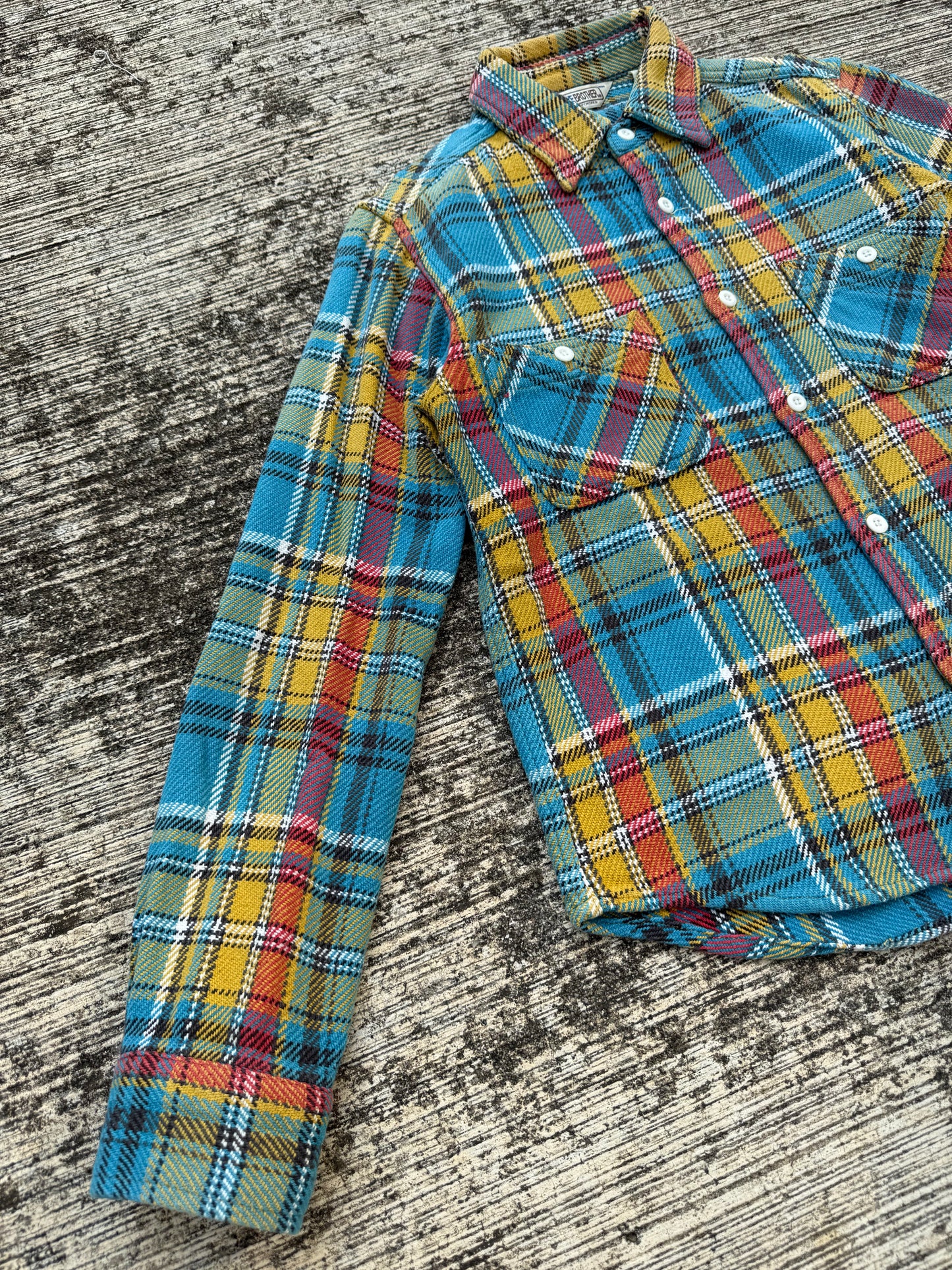 Vintage 1970s Five Brother Union Made Flannel Shirt