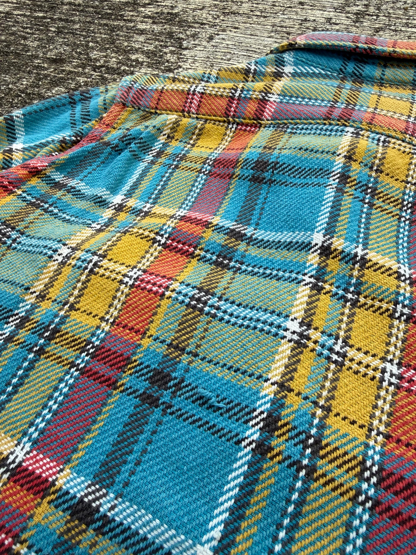 Vintage 1970s Five Brother Union Made Flannel Shirt