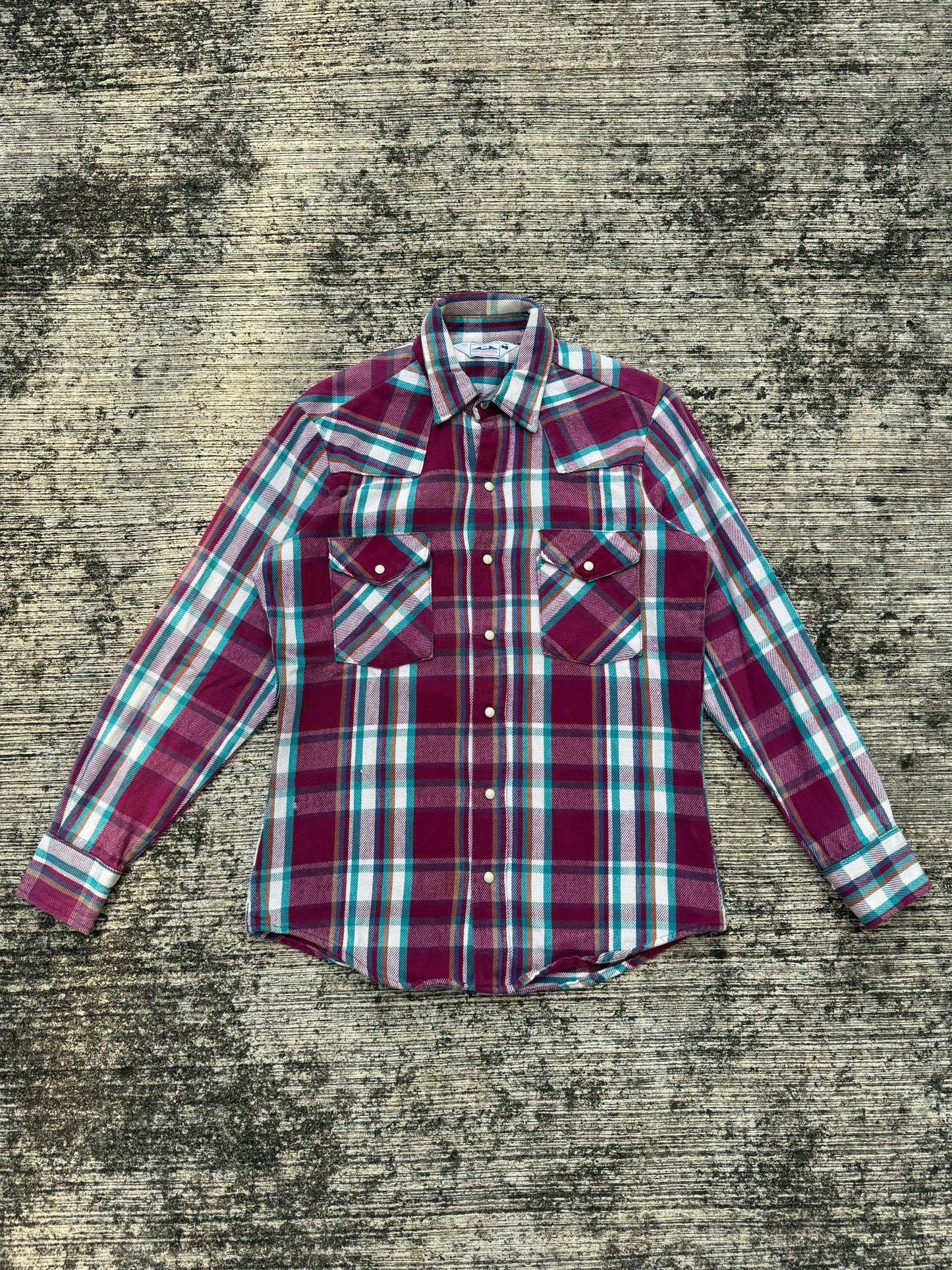 Vintage 1980s Dakota by Five Brother Western Flannel Shirt