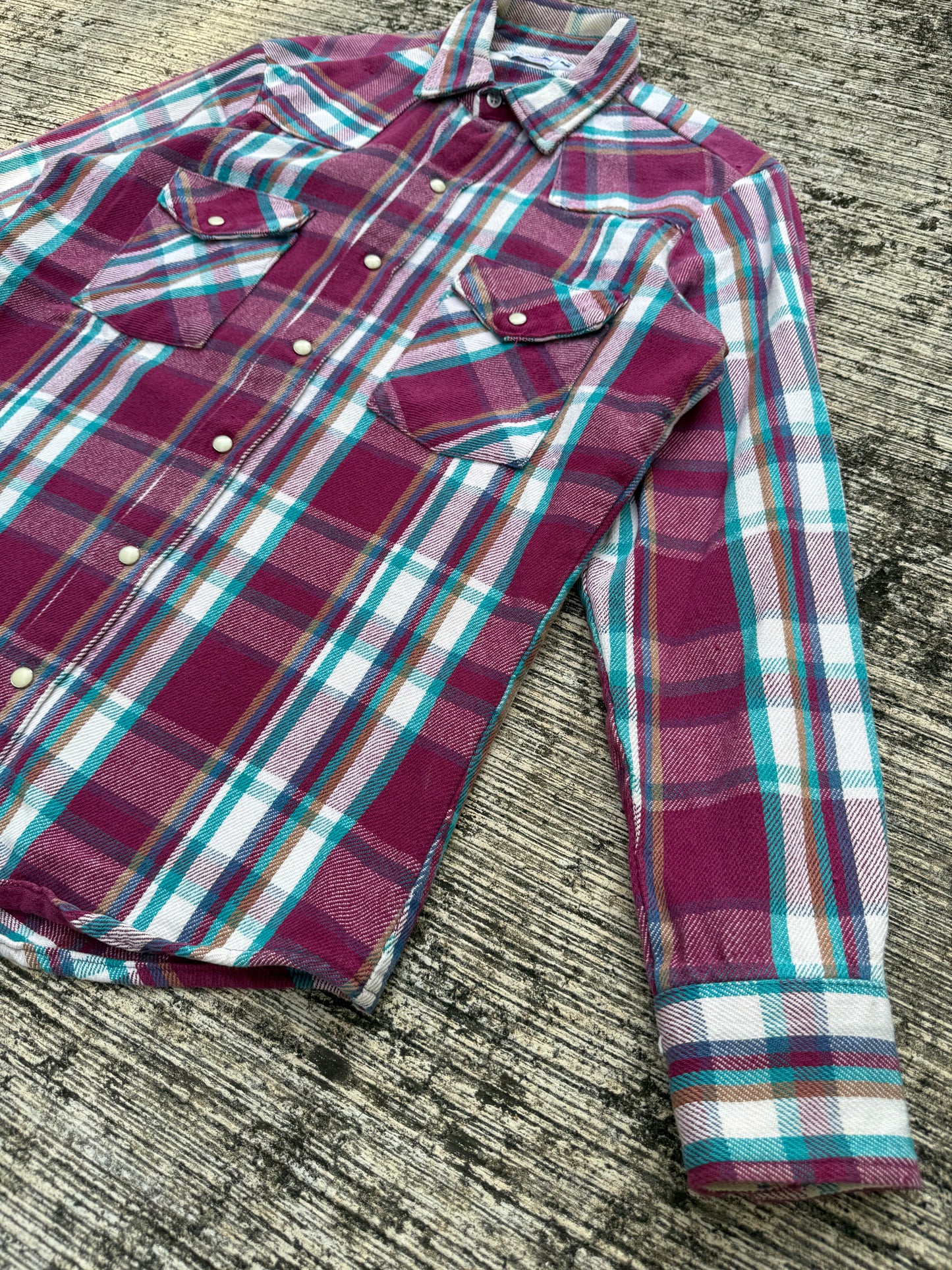 Vintage 1980s Dakota by Five Brother Western Flannel Shirt