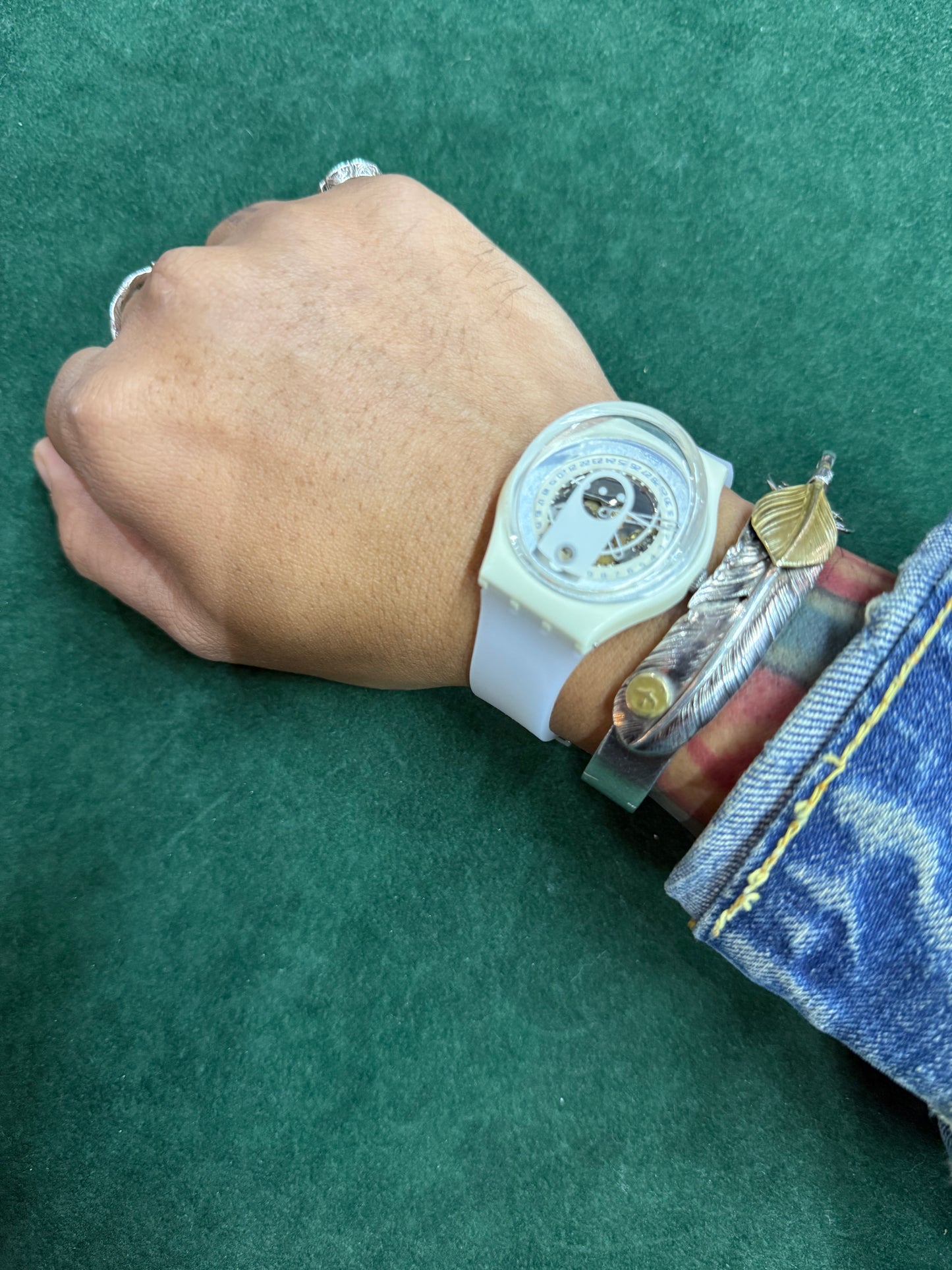 Vintage Swatch Gent Date “In View” AG 1997 Watch Rare 90s Swiss Made