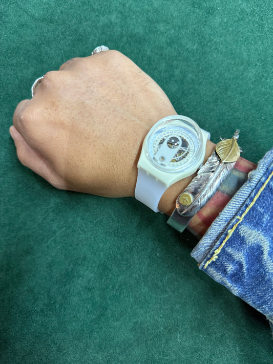 Vintage Swatch Gent Date “In View” AG 1997 Watch Rare 90s Swiss Made