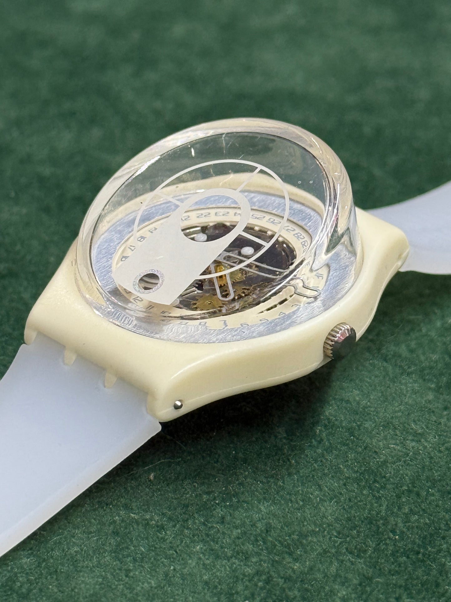 Vintage Swatch Gent Date “In View” AG 1997 Watch Rare 90s Swiss Made