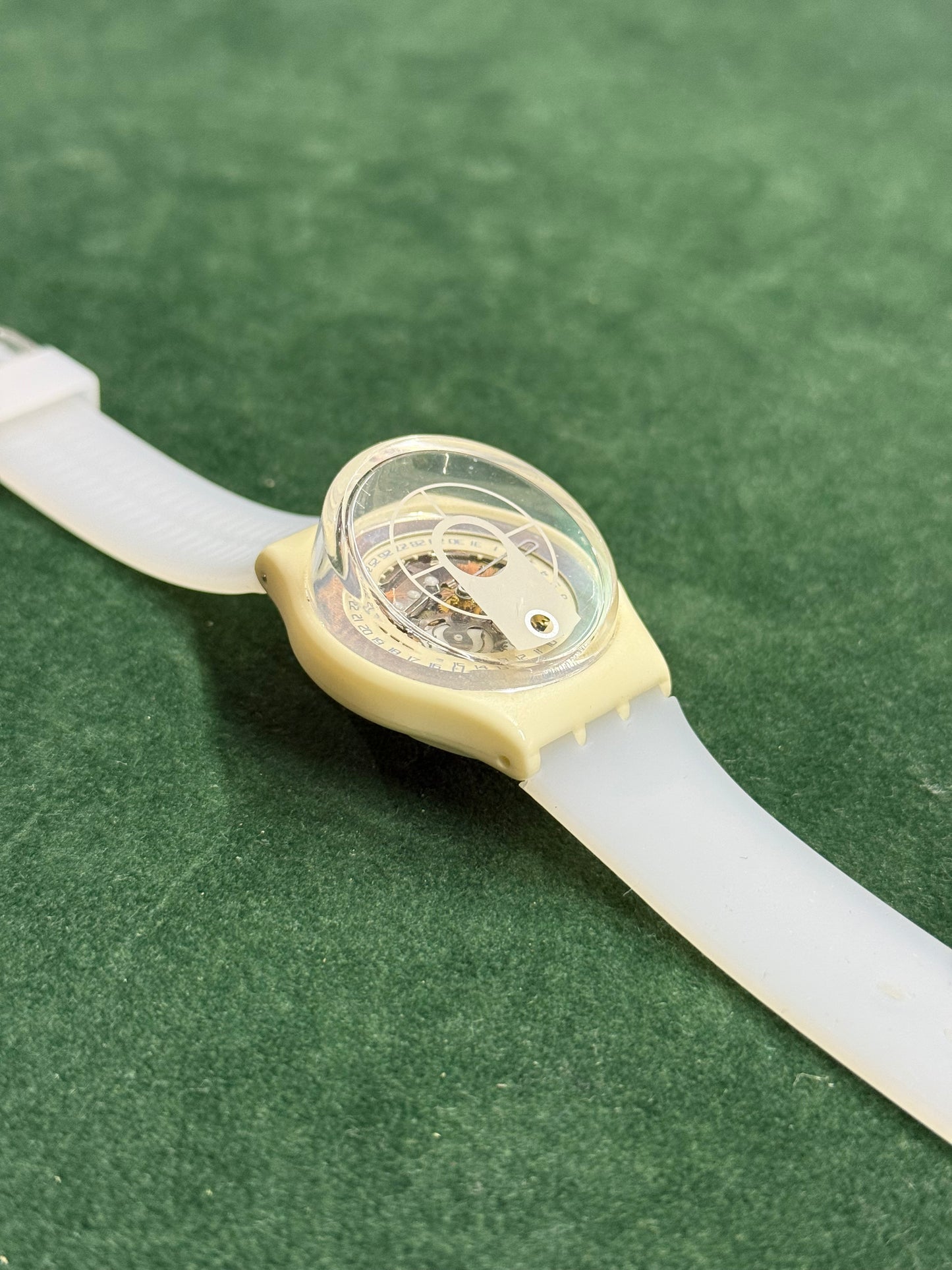 Vintage Swatch Gent Date “In View” AG 1997 Watch Rare 90s Swiss Made