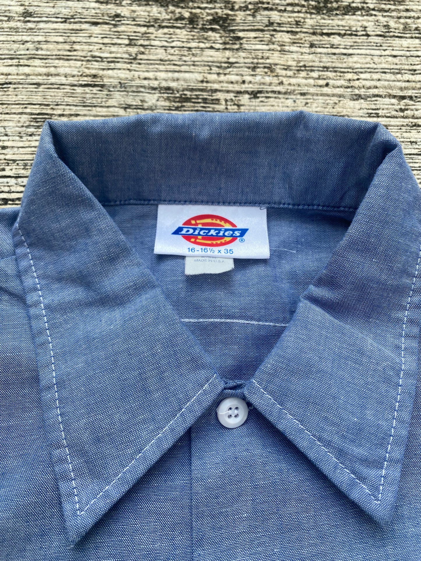 Vintage 1980s-90s Dickies Chambray Work Shirt