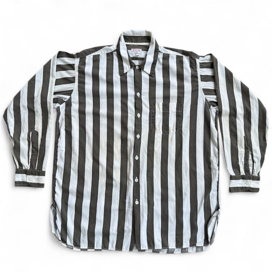 Vintage 1940s-50s Wilson Sports Equipment Striped Shirt Made In Usa