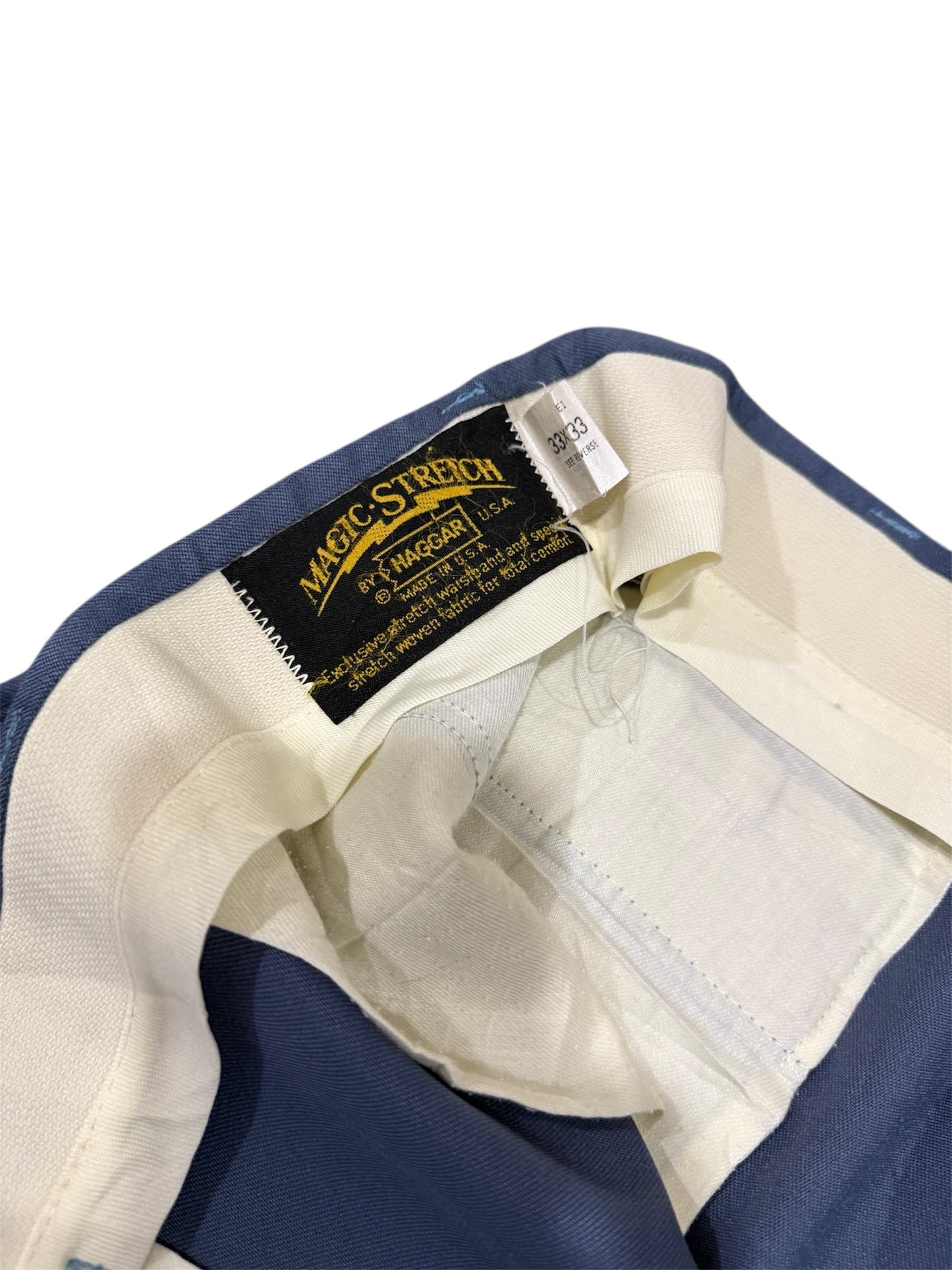 Vintage 1970s Haggar Magic Stretch Slacks Made In Usa