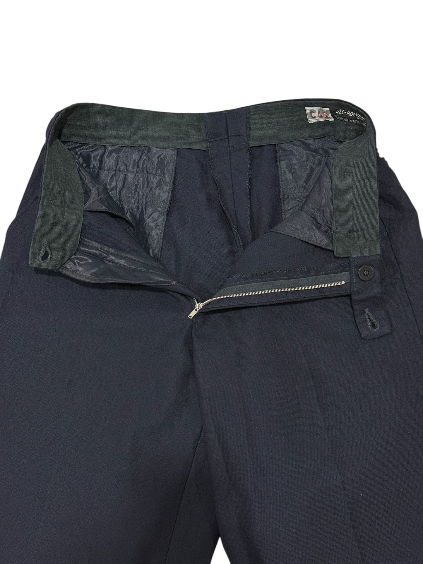 Vintage 1960s-70s Swedish Wool-Blend Uniform Trousers