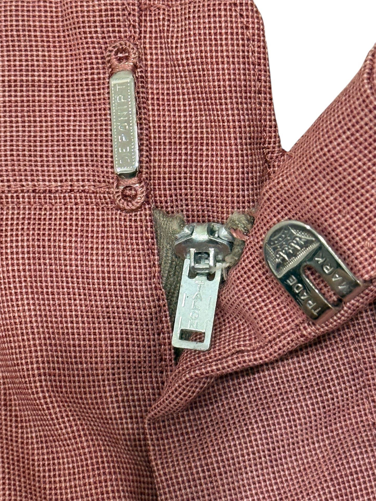 Vintage 1960s-70s European Tailored Wool-Blend Slacks