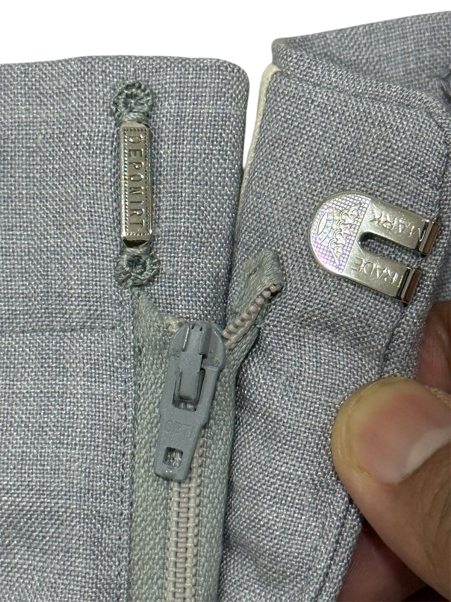 Vintage 1960s-70s European Wool–Linen Tailored Slacks