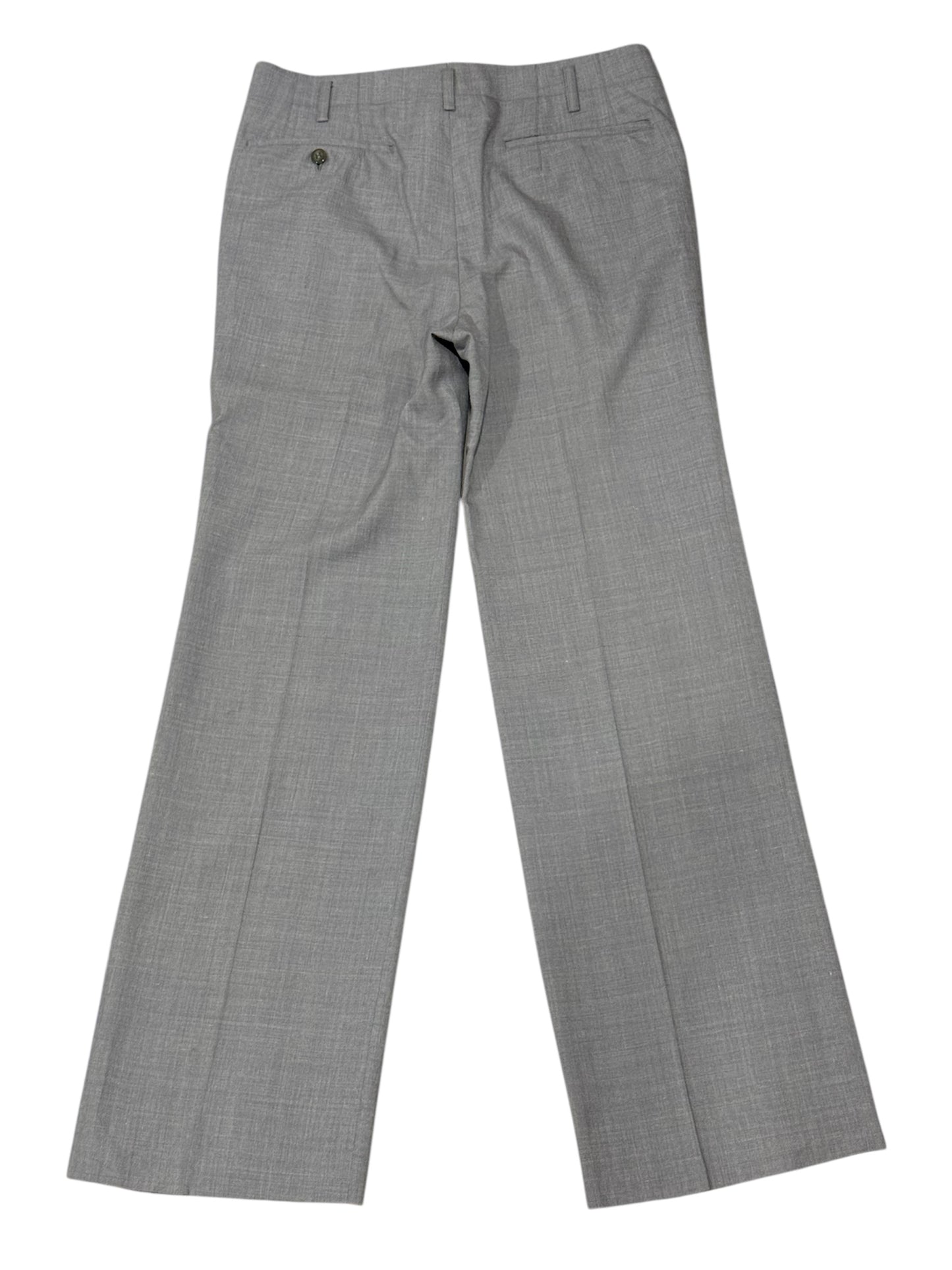 Vintage 1960s-70s European Wool–Linen Tailored Slacks