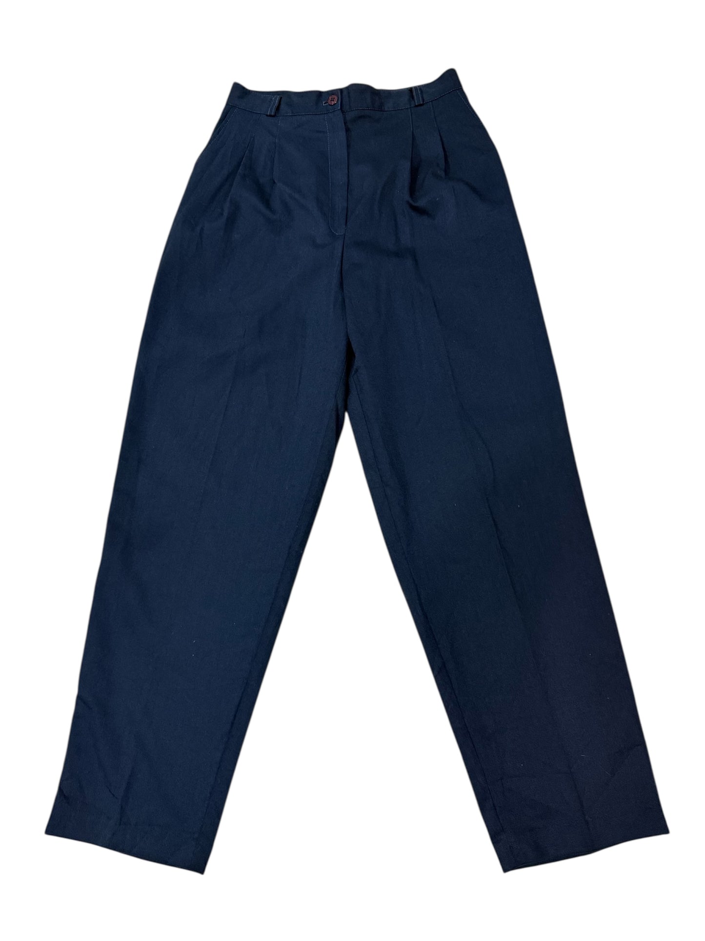 Vintage 1980s Worthington Women’s Pleated Navy Slacks