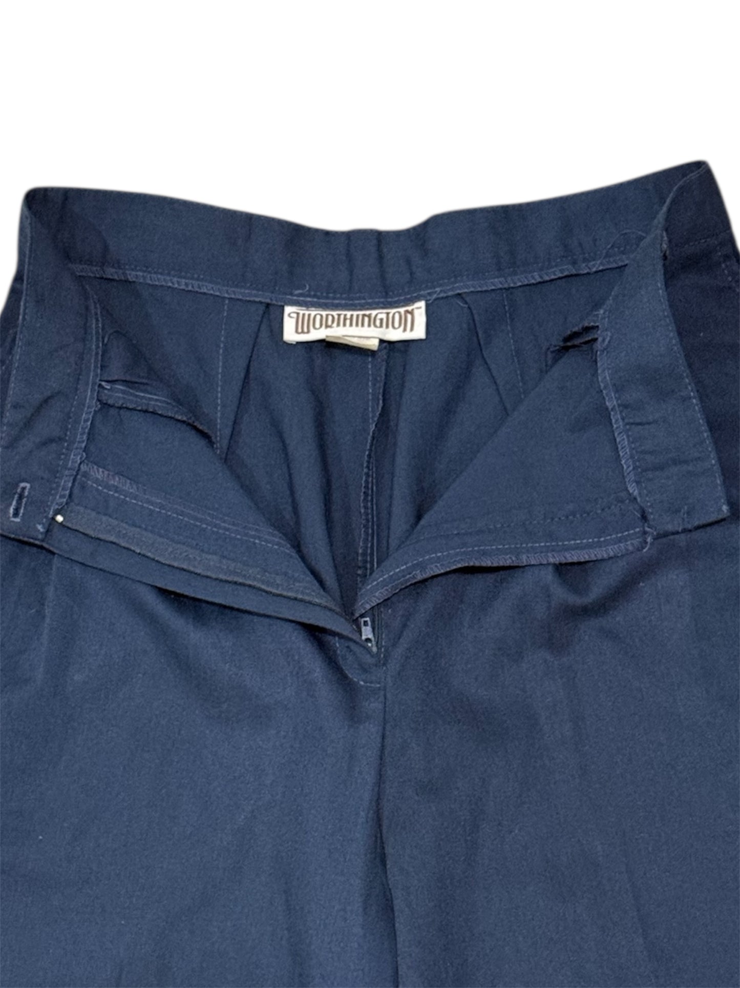 Vintage 1980s Worthington Women’s Pleated Navy Slacks