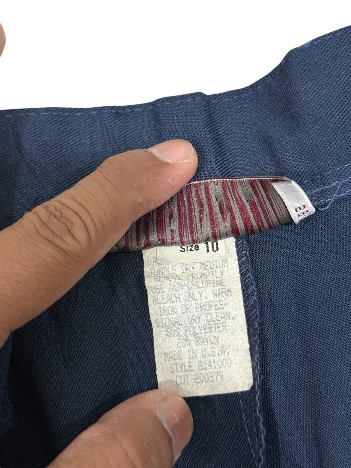 Vintage 1980s Worthington Women’s Pleated Navy Slacks