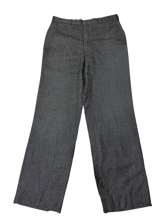 Vintage 1960s-70s European Salt & Pepper Wool-Blend Slacks