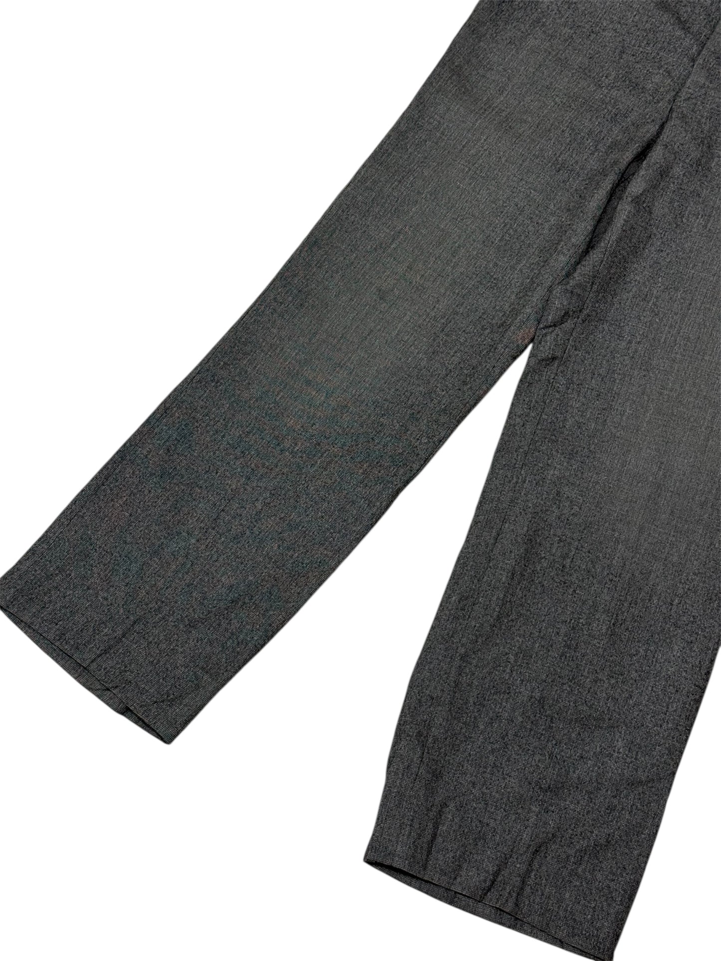 Vintage 1960s-70s European Salt & Pepper Wool-Blend Slacks