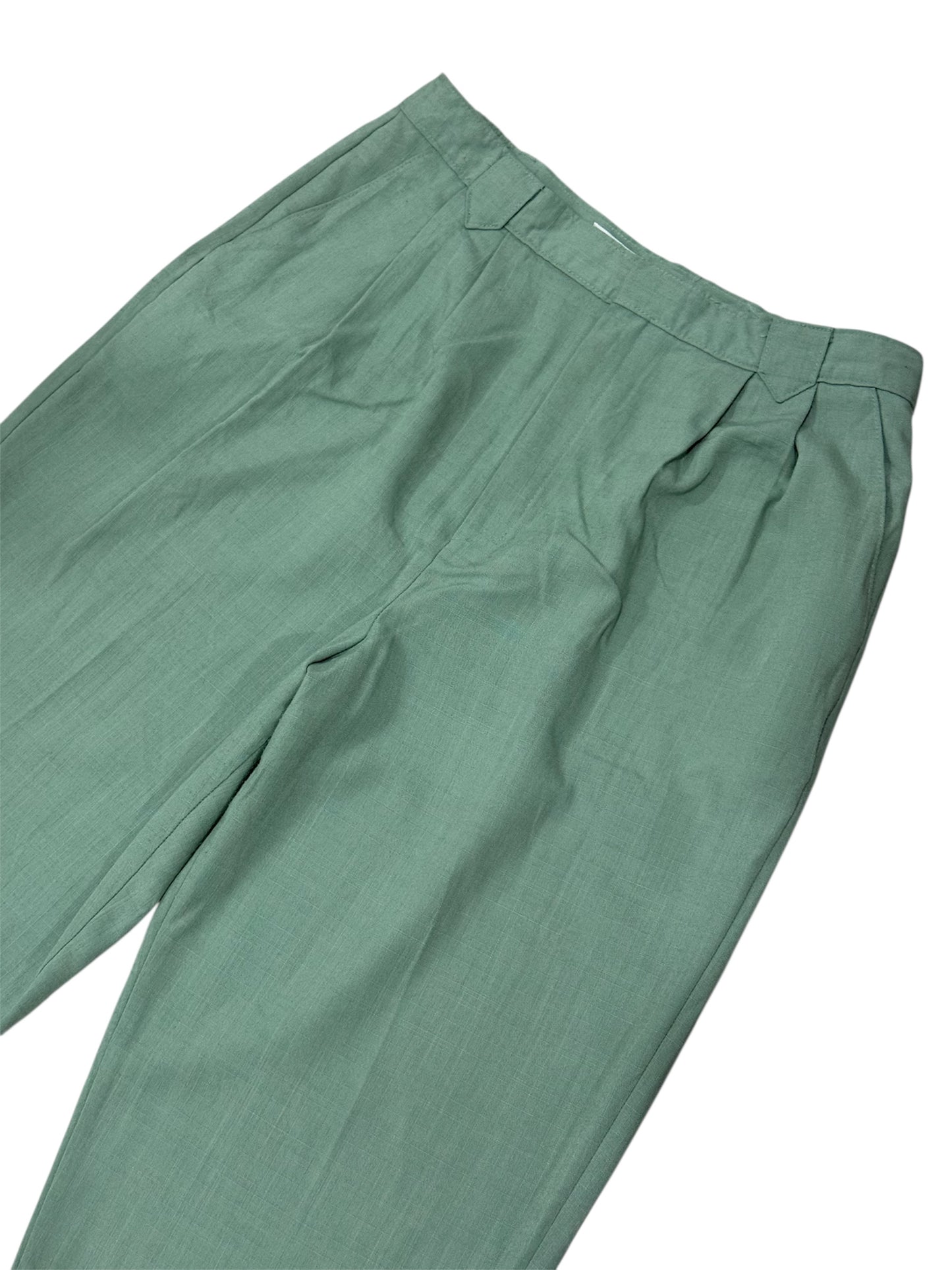 Vintage 1980s I.C. Isaacs Women’s Sage Pleated Slacks
