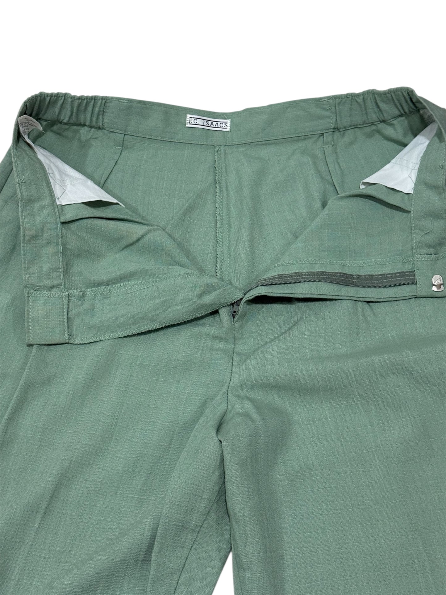 Vintage 1980s I.C. Isaacs Women’s Sage Pleated Slacks