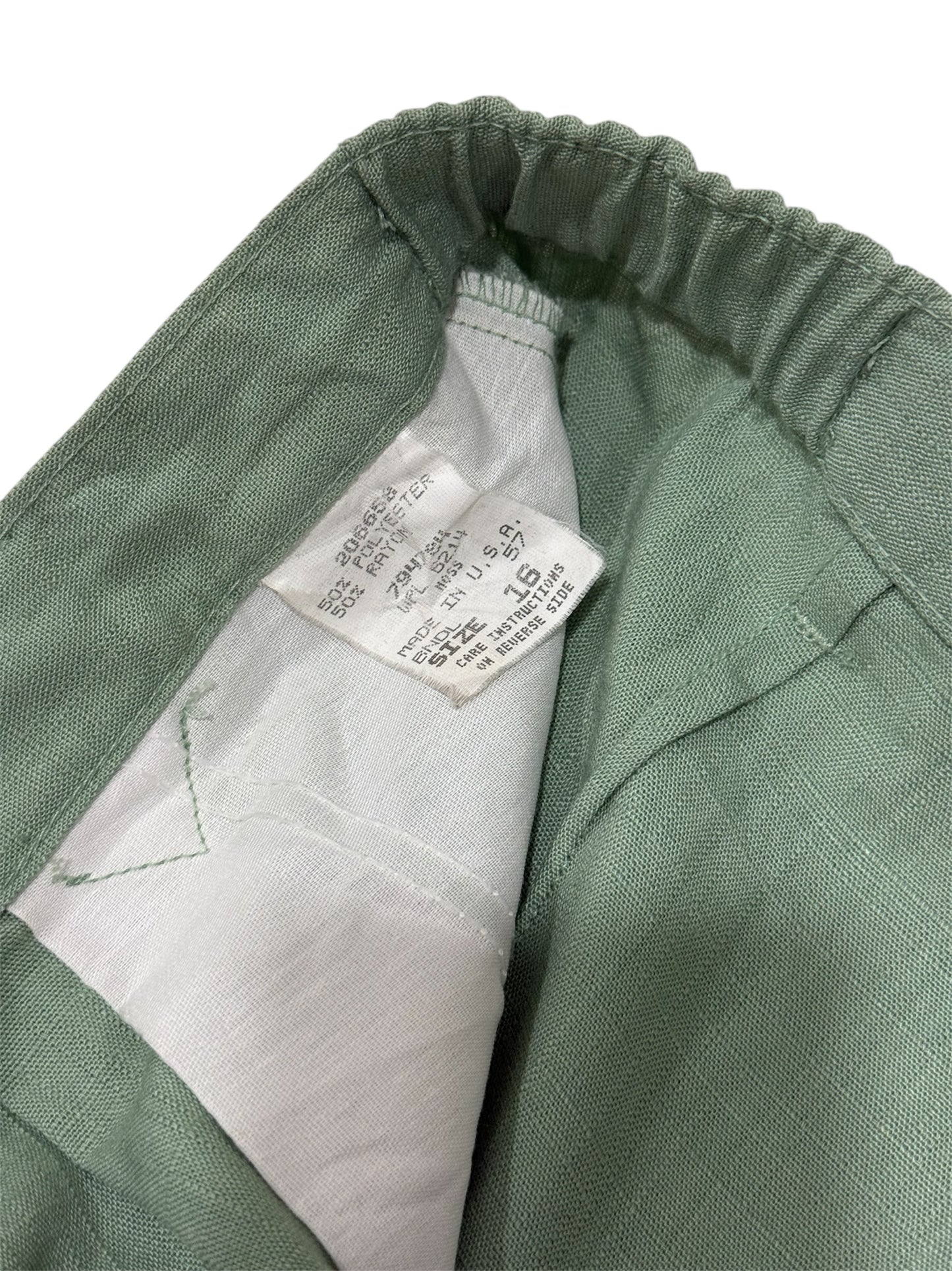 Vintage 1980s I.C. Isaacs Women’s Sage Pleated Slacks