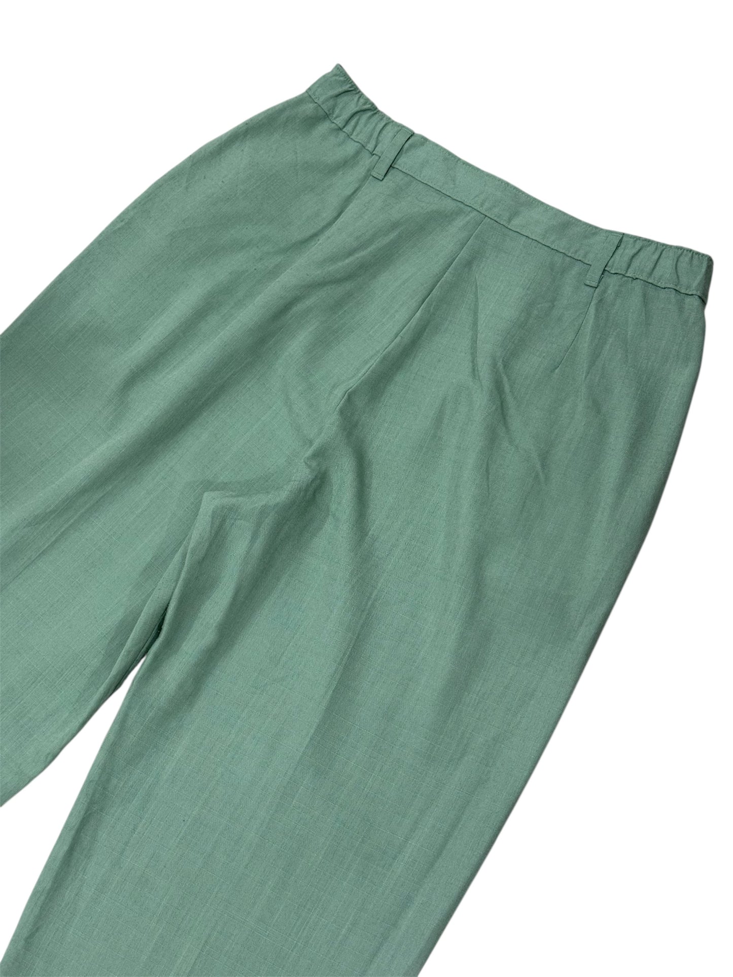 Vintage 1980s I.C. Isaacs Women’s Sage Pleated Slacks