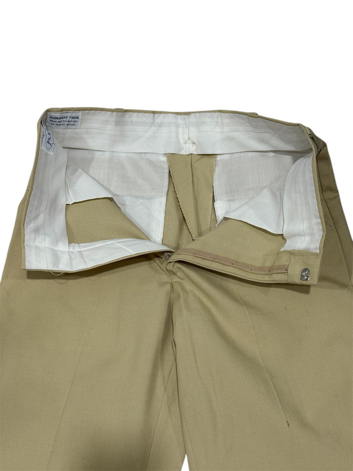 Vintage 1970s JoS. A. Bank Permanent Press Khaki Slacks
