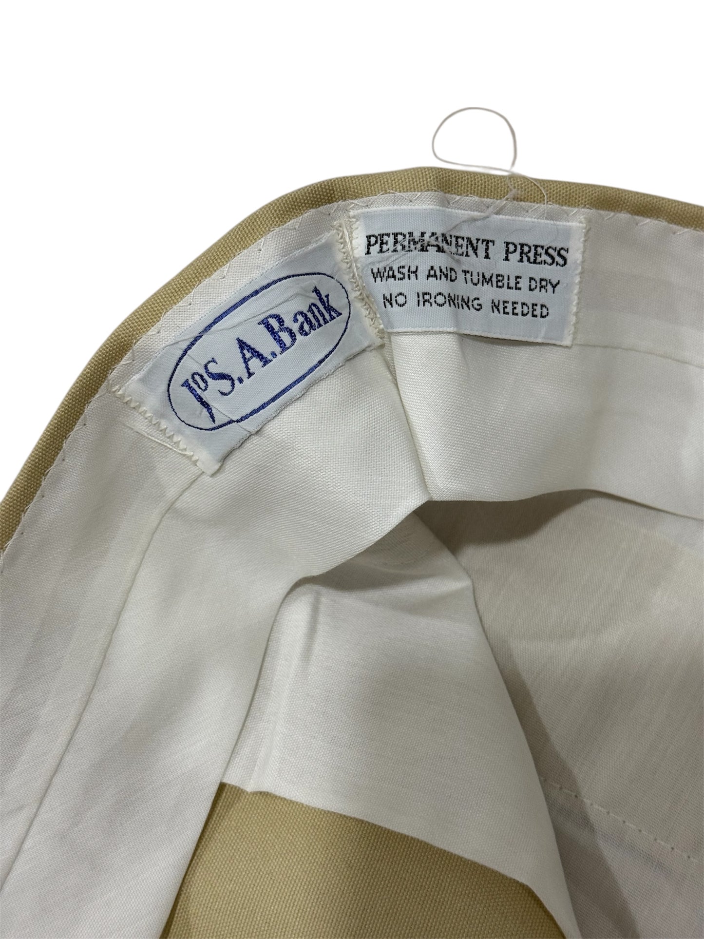 Vintage 1970s JoS. A. Bank Permanent Press Khaki Slacks