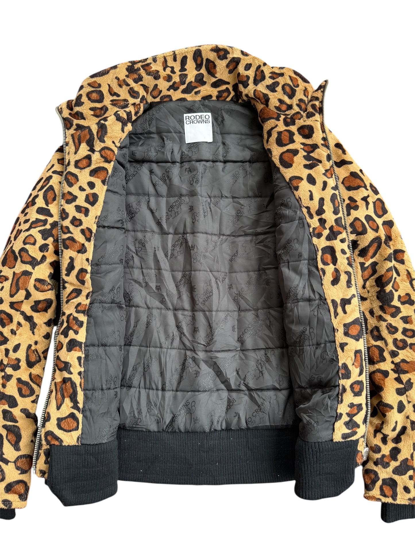 Rodeo Crowns Leopard Print Fleece Jacket
