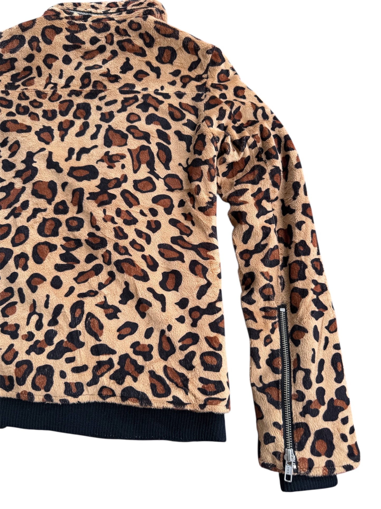 Rodeo Crowns Leopard Print Fleece Jacket