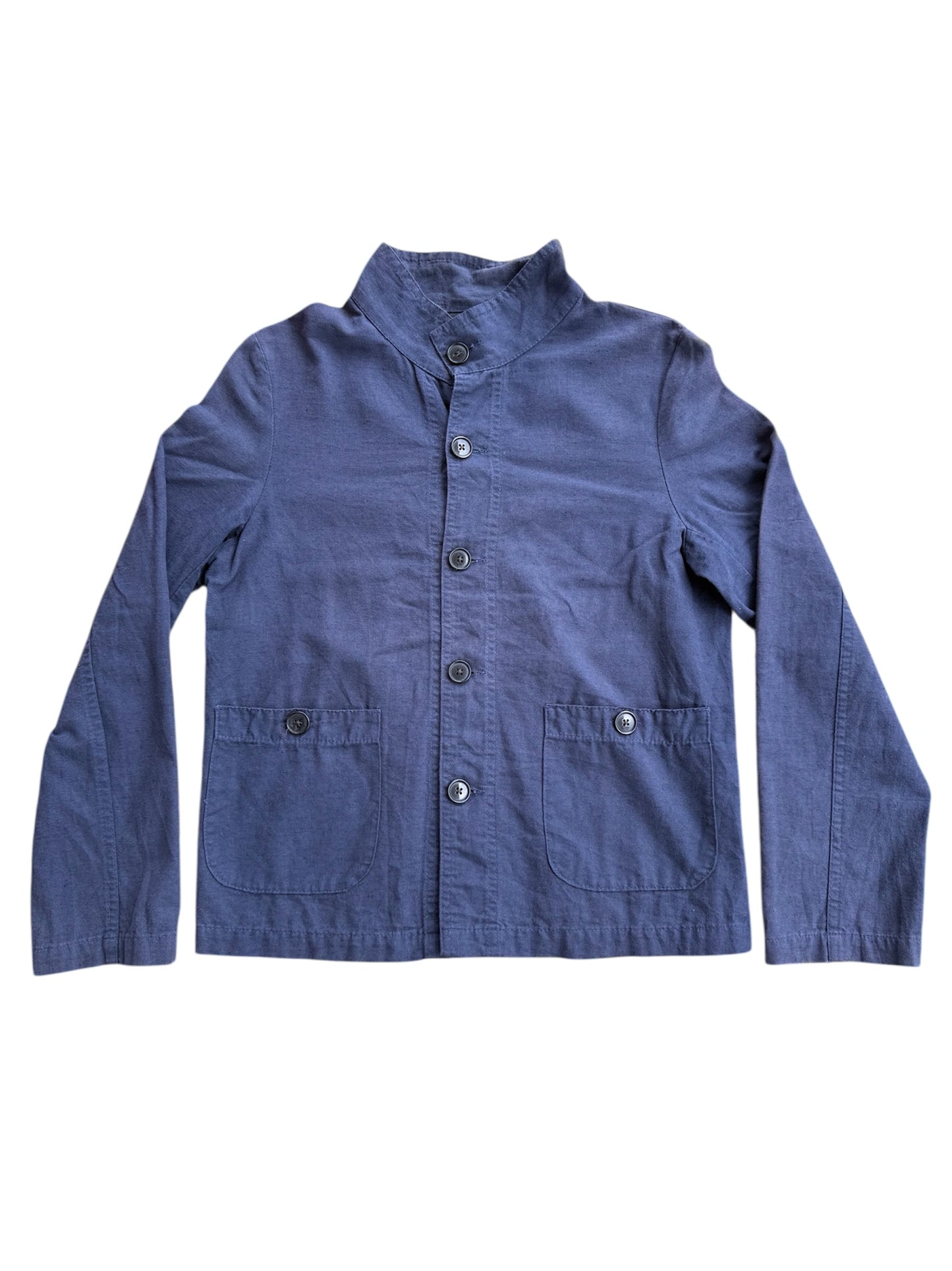 VETRA Blue Cotton Work Jacket Made in France