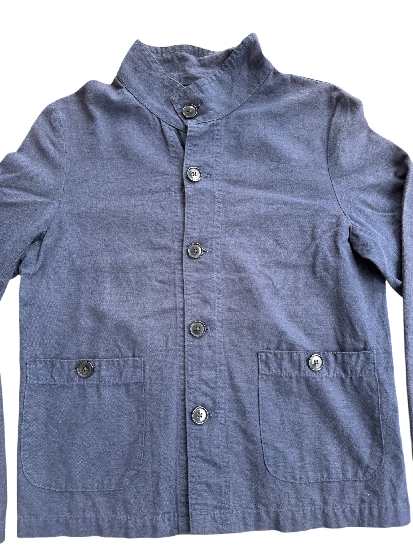 VETRA Blue Cotton Work Jacket Made in France