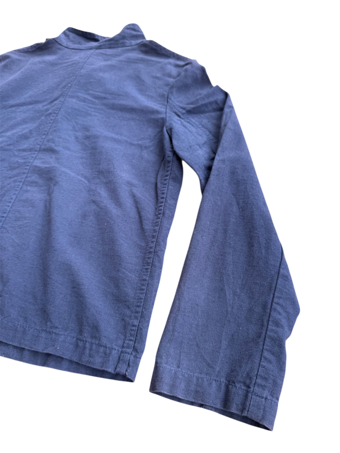 VETRA Blue Cotton Work Jacket Made in France