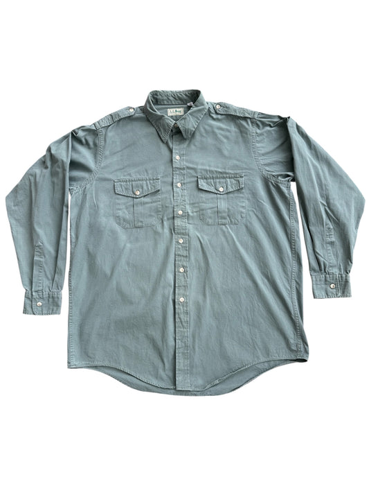 Vintage L.L. Bean Utility Ripstop Shirt Made in USA