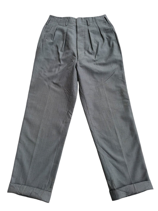 Vintage 1940s-50s European Houndstooth Wool Trousers